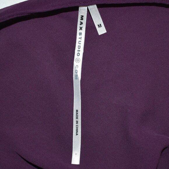 00s Y2K Max Studio Purple 100% Silk w Floral Lace Trim Cami Slip Top Sz Medium - Picture 5 of 7